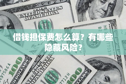武汉借钱担保费怎么算？有哪些隐藏风险？