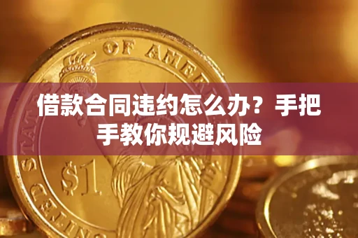 武汉借款合同违约怎么办？手把手教你规避风险