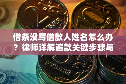 武汉借条没写借款人姓名怎么办？律师详解追款关键步骤与证据链构建