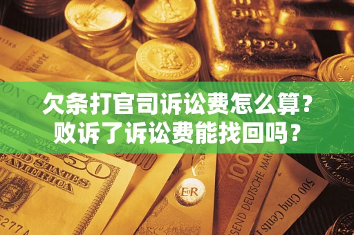 武汉欠条打官司诉讼费怎么算？败诉了诉讼费能找回吗？