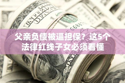 武汉父亲负债被逼担保？这5个法律红线子女必须看懂