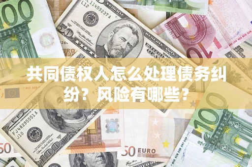 武汉共同债权人怎么处理债务纠纷？风险有哪些？