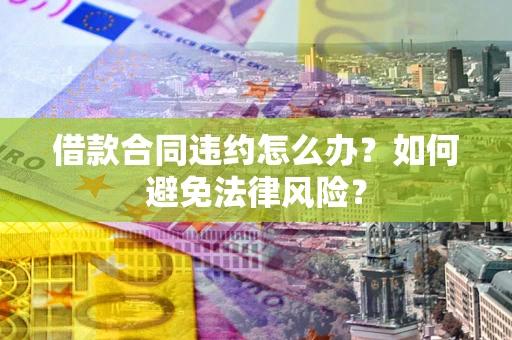 武汉借款合同违约怎么办？如何避免法律风险？
