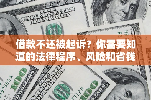 武汉借款不还被起诉？你需要知道的法律程序、风险和省钱技巧