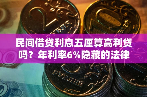 武汉民间借贷利息五厘算高利贷吗？年利率6%隐藏的法律风险全解析