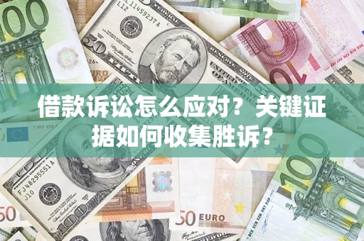 武汉借款诉讼怎么应对？关键证据如何收集胜诉？