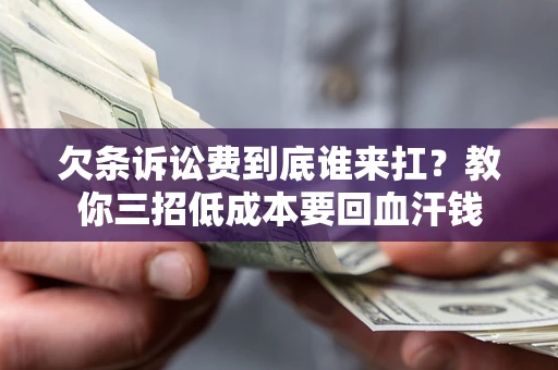 武汉欠条诉讼费到底谁来扛？教你三招低成本要回血汗钱